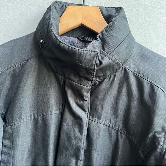 Columbia Women’s Weatherproof Black Moto Jacket with Hidden Hood Size Small - Picture 7 of 13